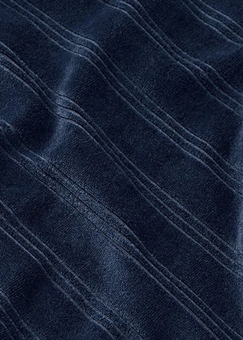 Lacivert Erkek V Yaka Rahat Pijama Takımı - Görsel 3