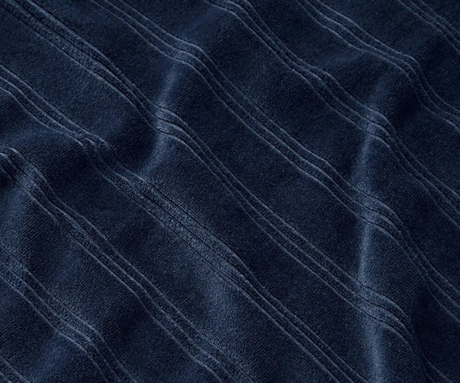 Lacivert Erkek V Yaka Rahat Pijama Takımı - Görsel 3