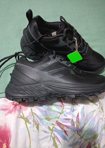 Siyah Bağcıklı Erkek Outdoor Spor Ayakkabı - Görsel 4