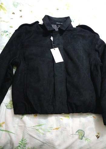 Siyah Süet erkek Ceket - Görsel 8