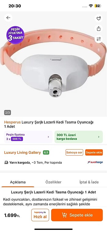  Kedi köpek lazerli oyun tasması