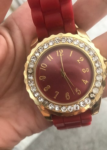 Kırmızı Kadın Bilek Saati - Görsel 3