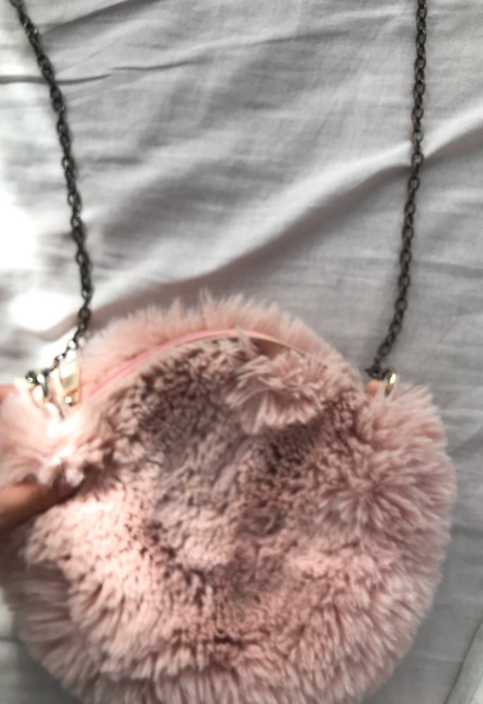 Pembe Peluş Detaylı Kadın Çanta - Görsel 2