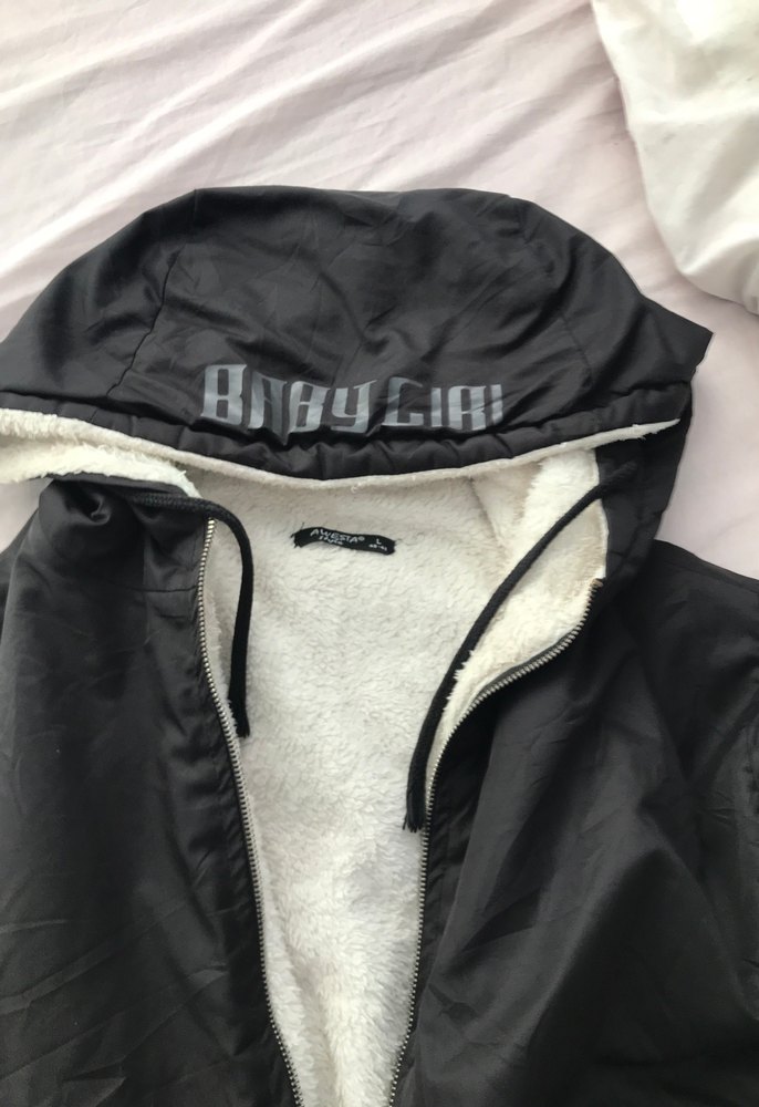 Kadın Siyah Midi Kapüşonlu Kışlık Ceket - Görsel 2