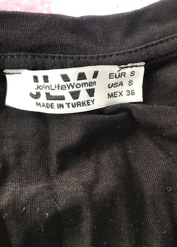 Kızlar için Siyah İşlemeli Gösterişli Tişört - Görsel 3