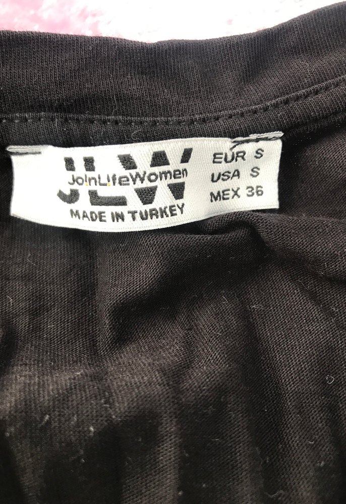 Kızlar için Siyah İşlemeli Gösterişli Tişört - Görsel 3