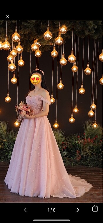 Vagzalli model incili, ışıltılı nişanlık