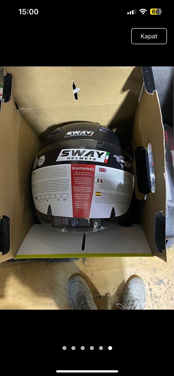 Sway helmets yarım motosiklet kaskı - Görsel 3