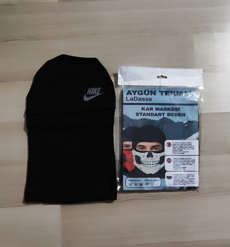 LaDasse Siyah Kar Maskesi Standart Beden - Görsel 2