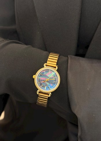 Modern Klasik Parlak Altın Kadın Saati - Görsel 9