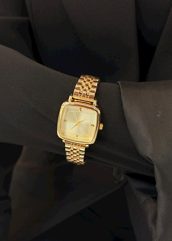 Modern Klasik Parlak Altın Kadın Saati - Görsel 7