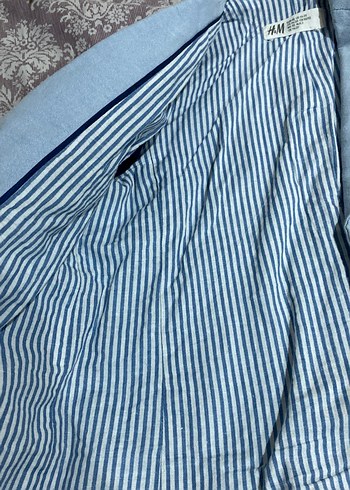 H&M Erkek Çocuk Mavi Keten Ceket