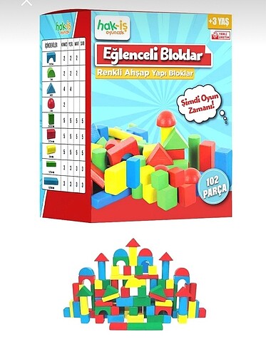 Diğer Renkli ahşap bloklar