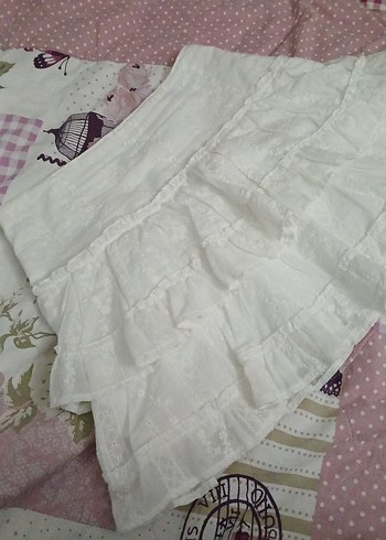 fırfırlı mini etek - Görsel 3