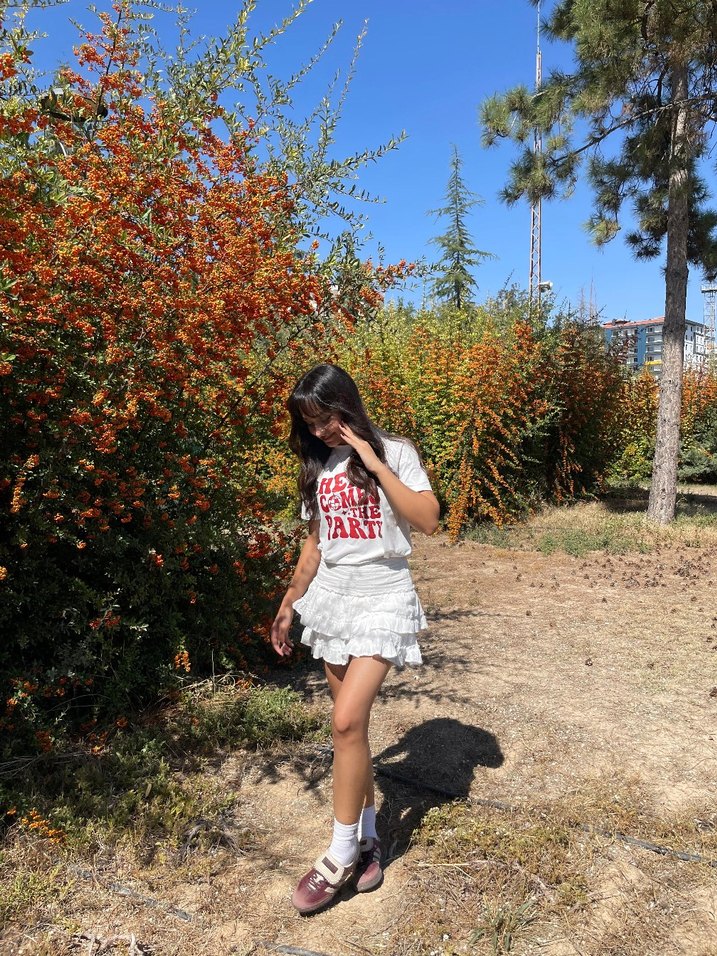 fırfırlı mini etek - Görsel 2