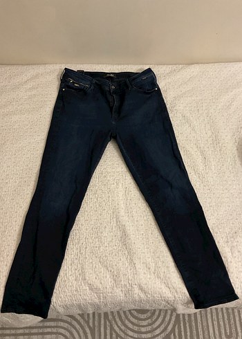 Lacivert Kadın Normal Boy Denim Pantolon