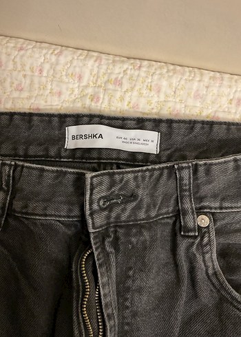 46 Beden Gri Loose Fit Street Style Kadın Jean
