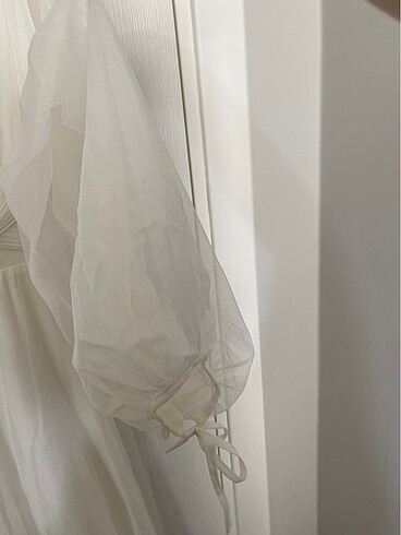 46 Beden beyaz Renk Kırık beyaz söz/nikah elbisesi