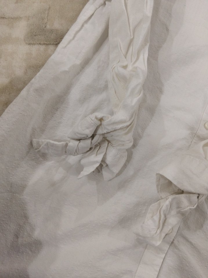 Düğmeli Beyaz Kadın Pamuk Gömlek - Görsel 2