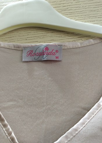 Nakışlı V Yakalı Uzun Lohusa Geceliği - Görsel 5