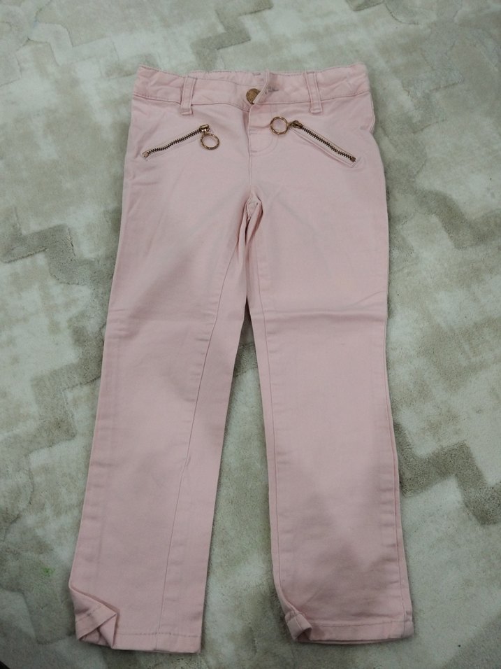 Bej Bol Kesim Kız Pantolonu - Görsel 4