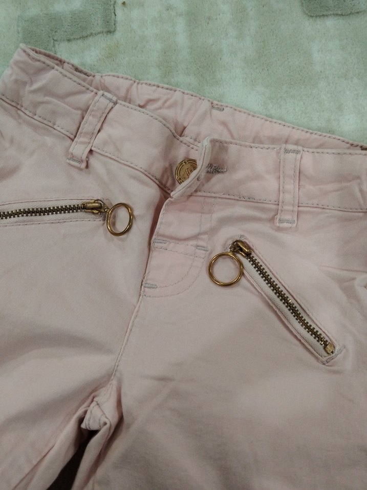 Bej Bol Kesim Kız Pantolonu - Görsel 2