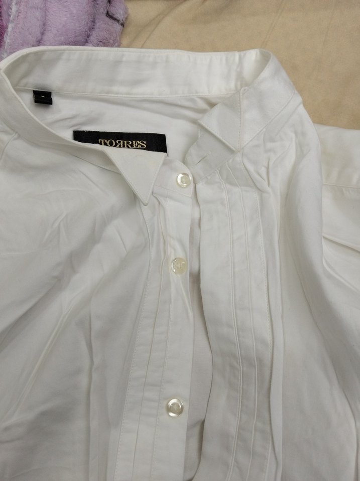 Beyaz Kısa Kollu Erkek Keten Gömlek - Görsel 2