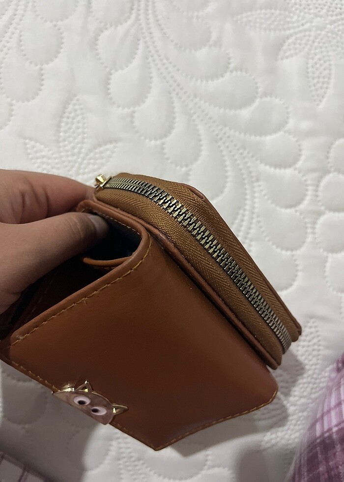 Kedili Kahverengi cüzdan - Görsel 4