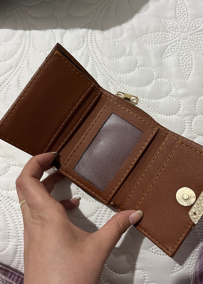 Kedili Kahverengi cüzdan - Görsel 2