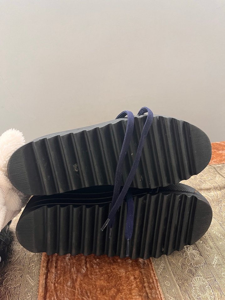 Lacivert Platform Topuklu Kadın Spor Ayakkabı - Görsel 4