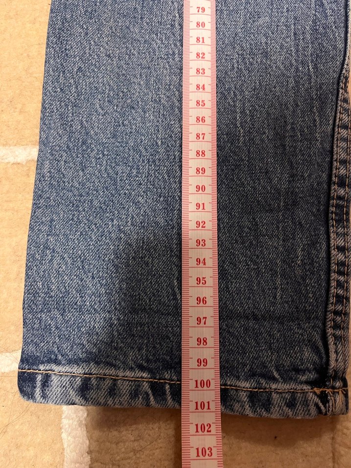 Zara Kadın Mavi Denim Normal Boy Rahat Kesim Jean - Görsel 5