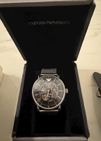 Emporio Armani Mekanik Siyah Erkek Saati - Görsel 9