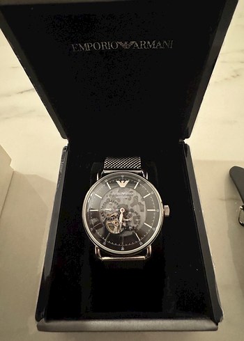 Emporio Armani Mekanik Siyah Erkek Saati - Görsel 10