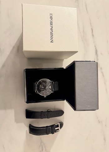 Emporio Armani Mekanik Siyah Erkek Saati - Görsel 8