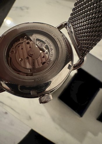 Emporio Armani Mekanik Siyah Erkek Saati - Görsel 7