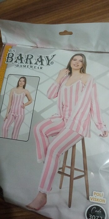 l Beden pembe Renk pijama takimi