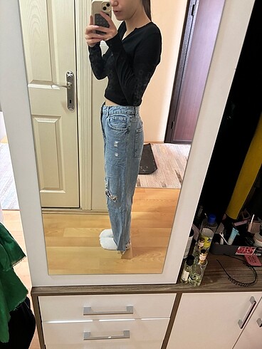 34 Beden Mango kot pantolon