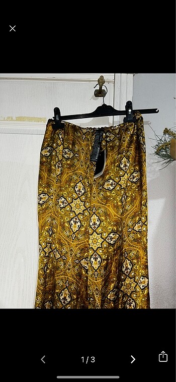 m Beden zara pantolon saten
