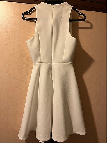 Zara Zara Beyaz Kısa 34 (xs) Elbise
