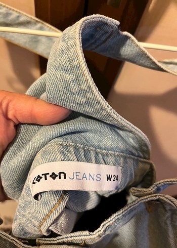 Kısa kot Salopet Etek - Görsel 4