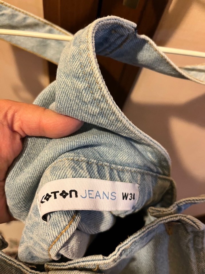 Kısa kot Salopet Etek - Görsel 4