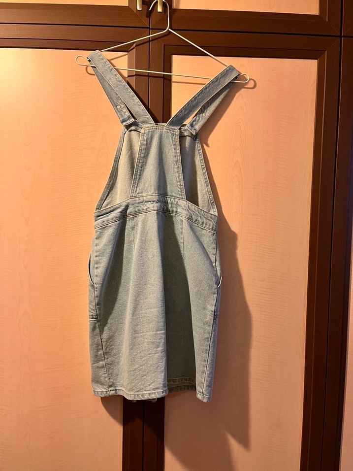 Kısa kot Salopet Etek - Görsel 2