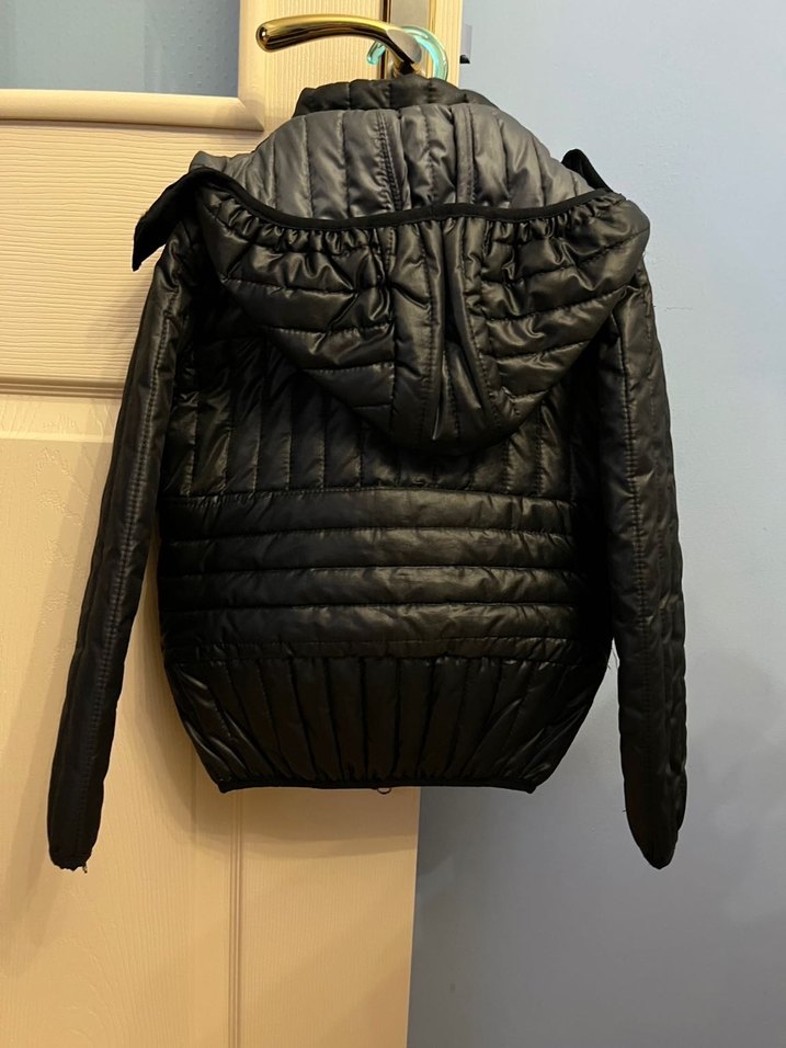 Erkekçocuk Siyah Fermuarlı Street Wear Mont - Görsel 2