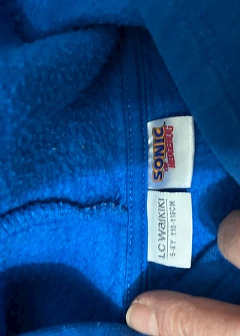 Erkek Çocuk Kapüşonlu Mavi Sonic baskılı Sweatshirt - Görsel 5
