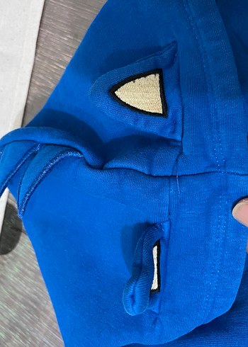 Erkek Çocuk Kapüşonlu Mavi Sonic baskılı Sweatshirt - Görsel 7