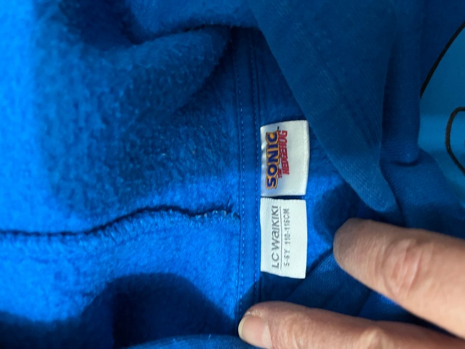 Erkek Çocuk Kapüşonlu Mavi Sonic baskılı Sweatshirt - Görsel 5