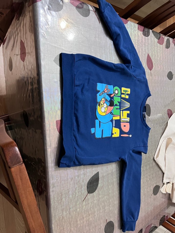 Erkek Çocuk Mavi Kral Şakir Baskılı Sweatshirt - Görsel 2