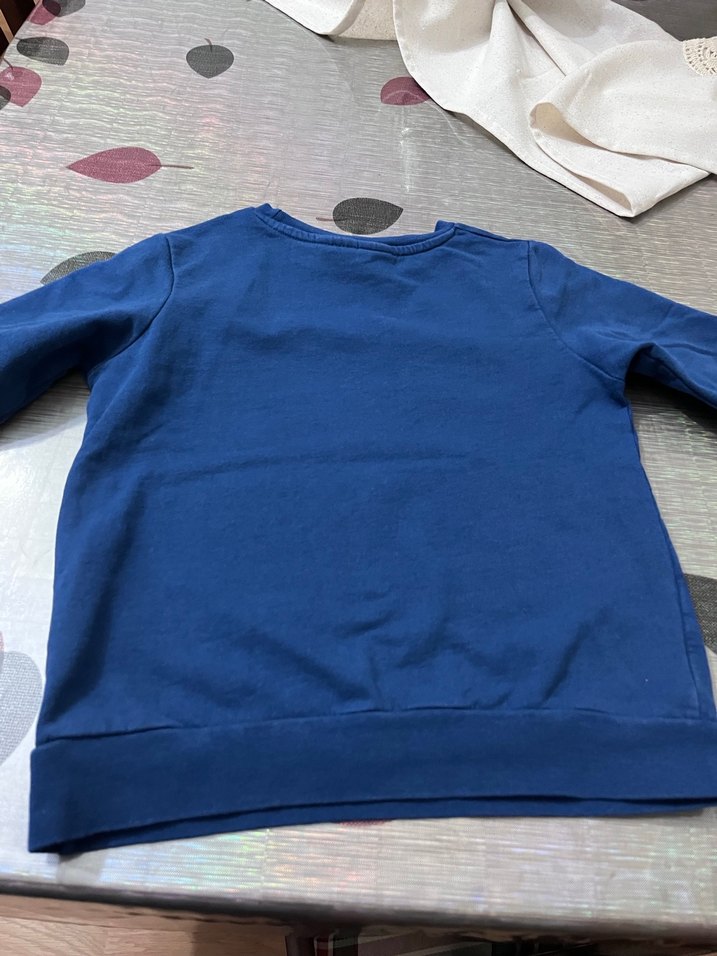 Erkek Çocuk Mavi Kral Şakir Baskılı Sweatshirt - Görsel 4