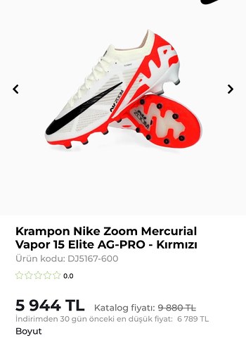 Nike Zoom Mercurial Vapor 15 Elite AG-Pro Krampon
