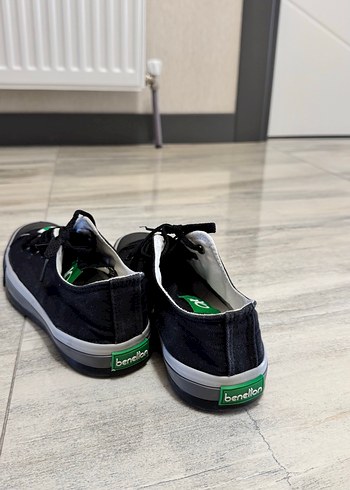 Siyah Benetton Converse - Görsel 3